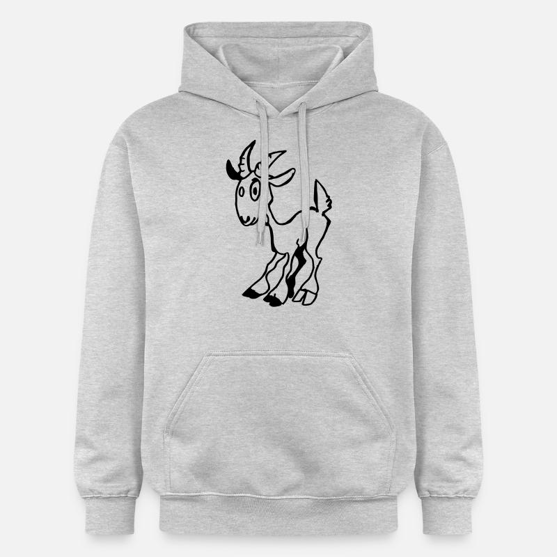 cabri - Sweat à capuche Softstyle® Gildan Unisexe - gris clair chiné