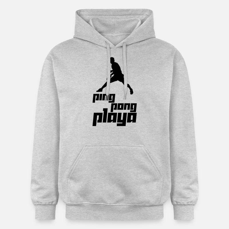 Ping Pong Playa (Vector) - Sweat à capuche Softstyle® Gildan Unisexe - gris clair chiné