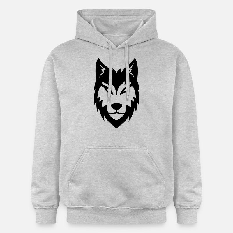 wolf - Sweat à capuche Softstyle® Gildan Unisexe - gris clair chiné