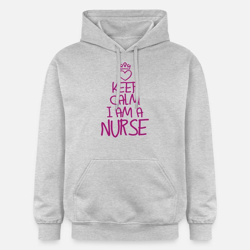 Infirmière Keep Calm - Sweat à capuche Softstyle® Gildan Unisexe - gris clair chiné