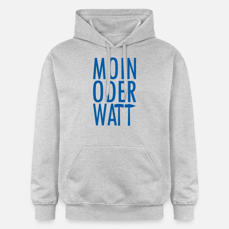 Moin ou Watt Ruhrpott - Sweat à capuche Softstyle® Gildan Unisexe - gris clair chiné