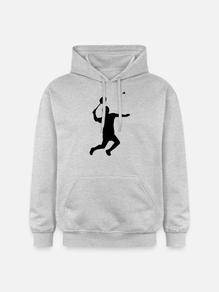 badminton boy - Sweat à capuche Softstyle® Gildan Unisexe - gris clair chiné