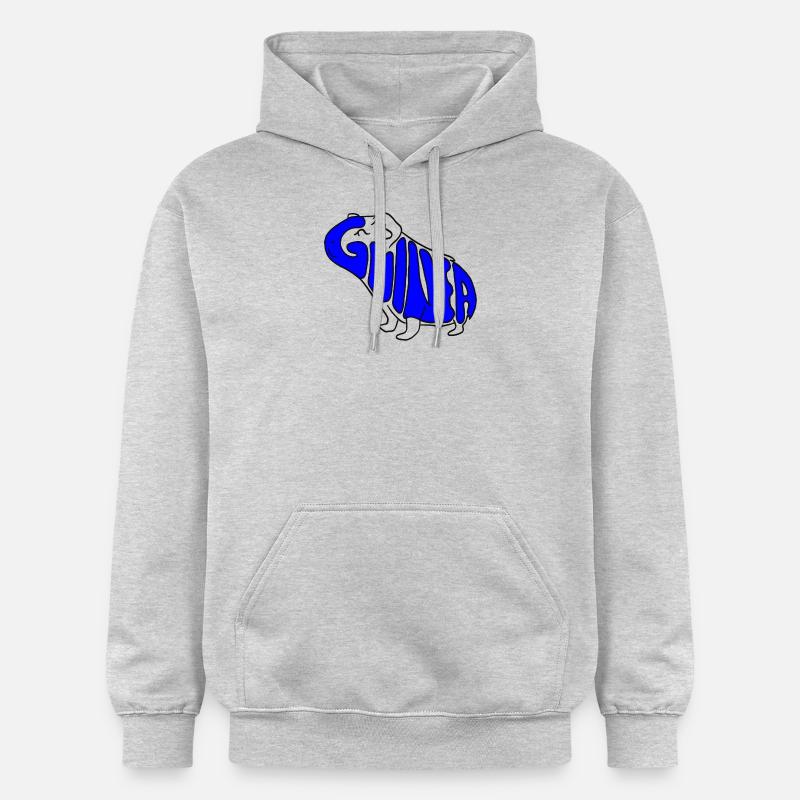 Cochon d’Inde bleu - Sweat à capuche Softstyle® Gildan Unisexe - gris clair chiné