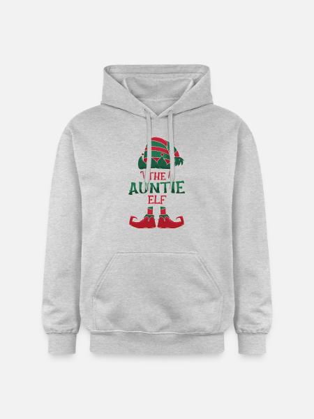 The Aunt Elf - Gildan Unisex Softstyle® Midweight Hoodie - light heather grey