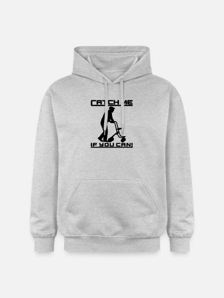 Attrapez-moi si vous le pouvez - Retraités - Sweat à capuche Softstyle® Gildan Unisexe - gris clair chiné