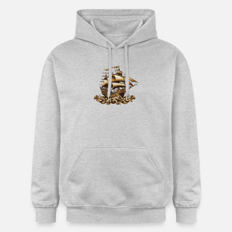 bateau - Sweat à capuche Softstyle® Gildan Unisexe - gris clair chiné