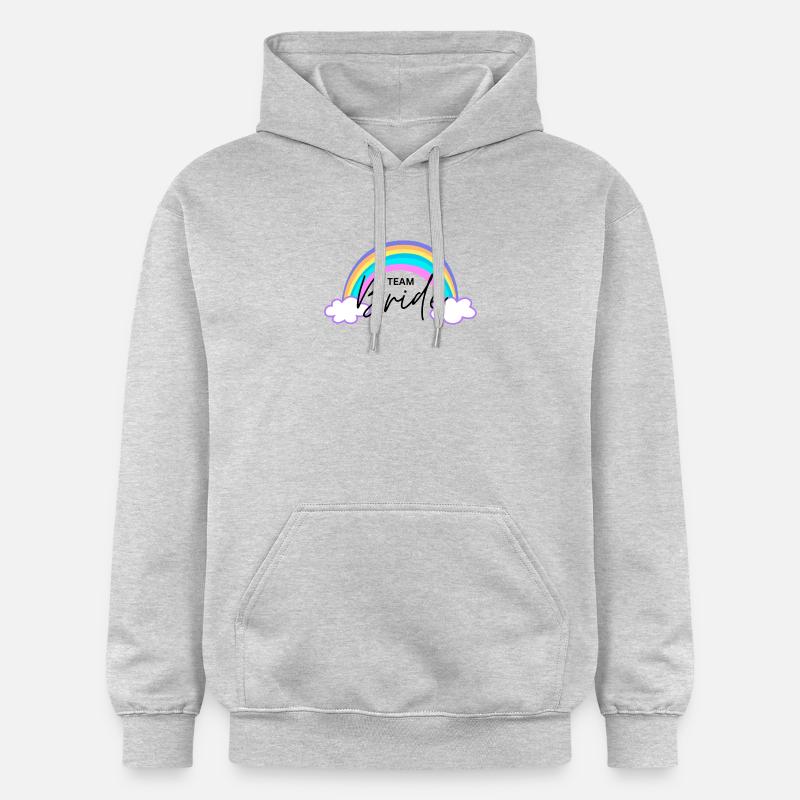 Équipe Bride Arc-en-ciel - Sweat à capuche Softstyle® Gildan Unisexe - gris clair chiné