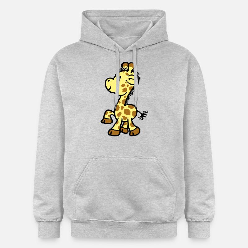 Giraffa - Sweat à capuche Softstyle® Gildan Unisexe - gris clair chiné