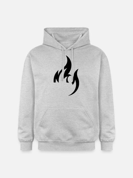 flamme - Gildan Unisex Softstyle® Midweight Hoodie - Hellgrau meliert
