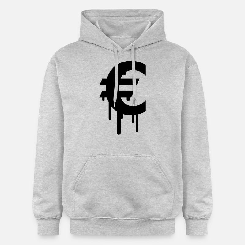 Euro - Sweat à capuche Softstyle® Gildan Unisexe - gris clair chiné