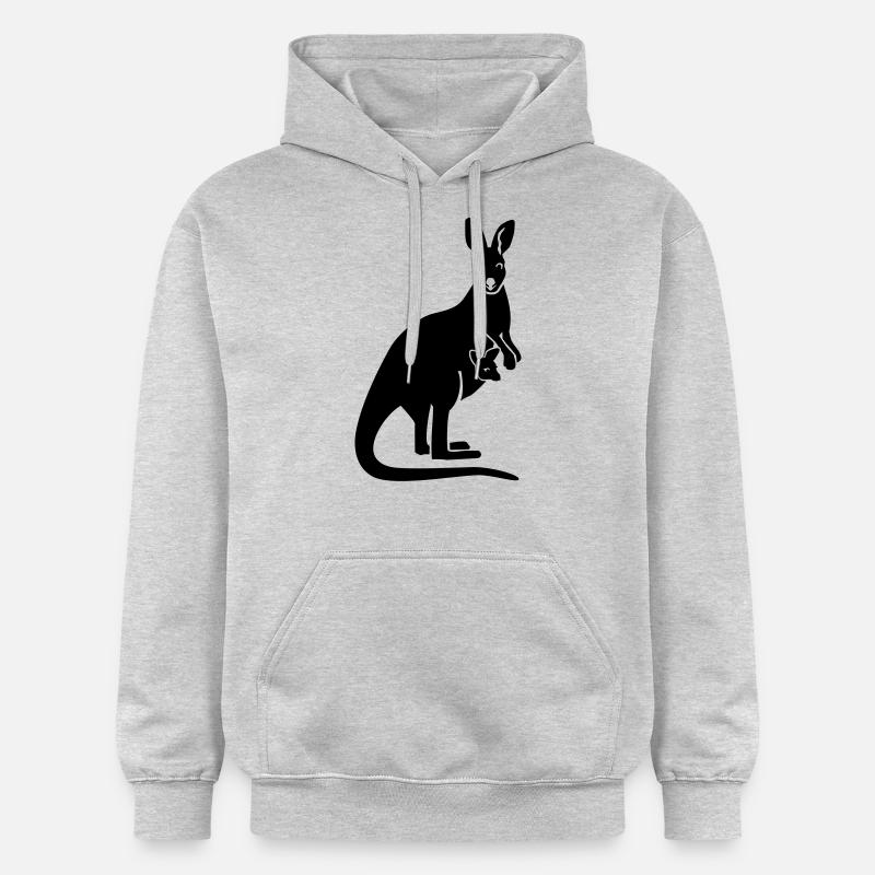 Kangourou - Sweat à capuche Softstyle® Gildan Unisexe - gris clair chiné