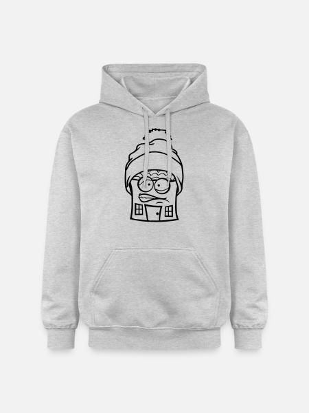Gelegen in het idyllische hek tuinhuis huisje leve - Gildan uniseks Softstyle® Midweight hoodie - lichtgrijs gemêleerd