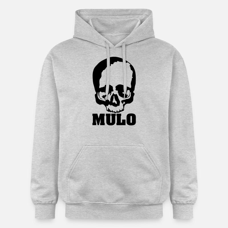 Mulo / manisch / tot / kaputt / Skull - Gildan Unisex Softstyle® Midweight Hoodie - Hellgrau meliert