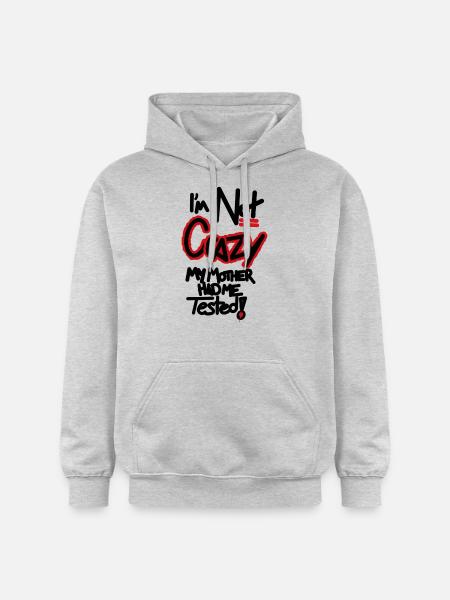 Not crazy - Gildan Unisex Softstyle® Midweight Hoodie - light heather grey