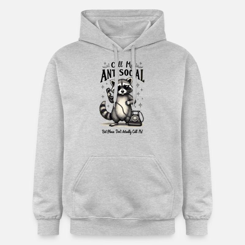 Antisocial - Sweat à capuche Softstyle® Gildan Unisexe - gris clair chiné