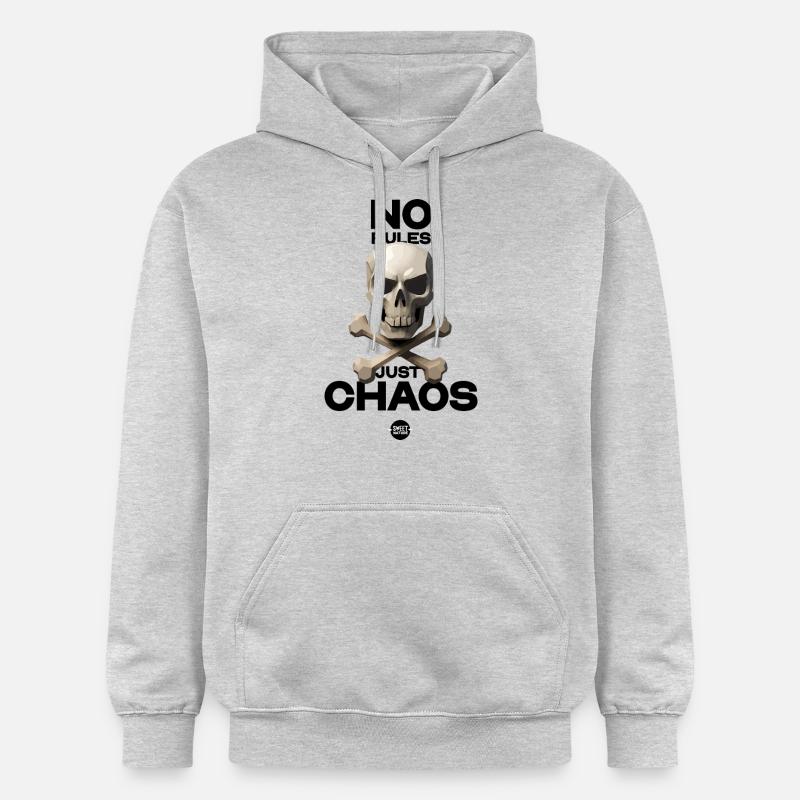 PAS DE RÈGLES - Sweat à capuche Softstyle® Gildan Unisexe - gris clair chiné