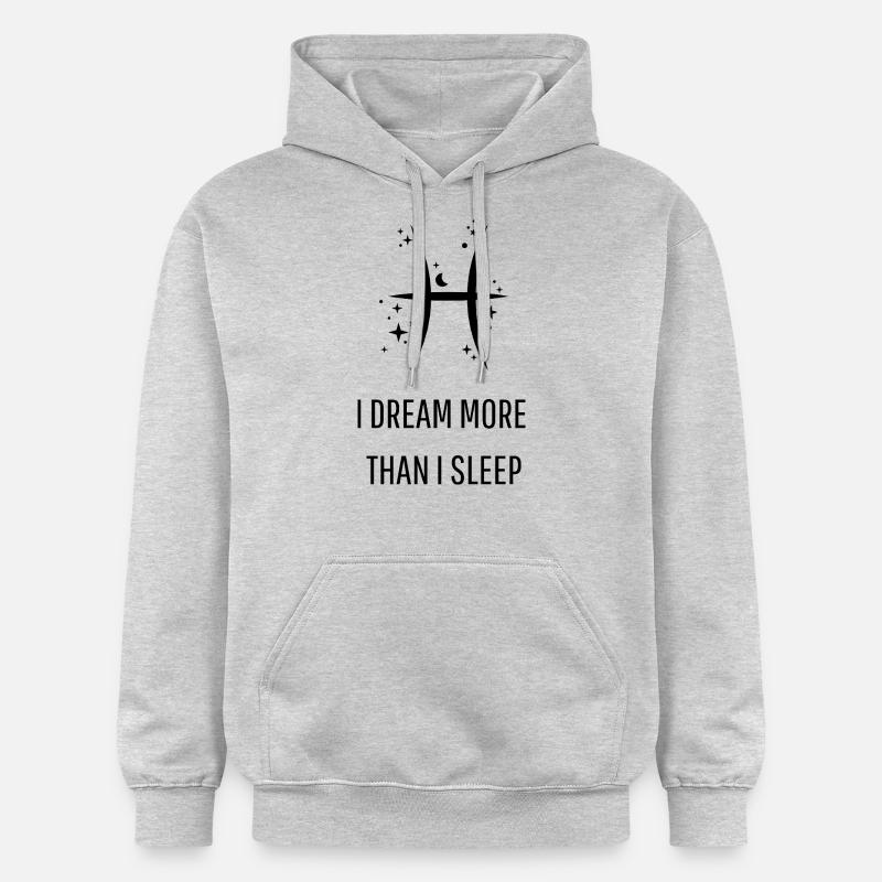 Symbole des Poissons avec ironie - Sweat à capuche Softstyle® Gildan Unisexe - gris clair chiné