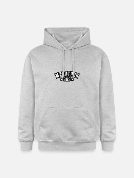 Marathon 2025 Running - Gildan Unisex Softstyle® Midweight Hoodie - light heather grey