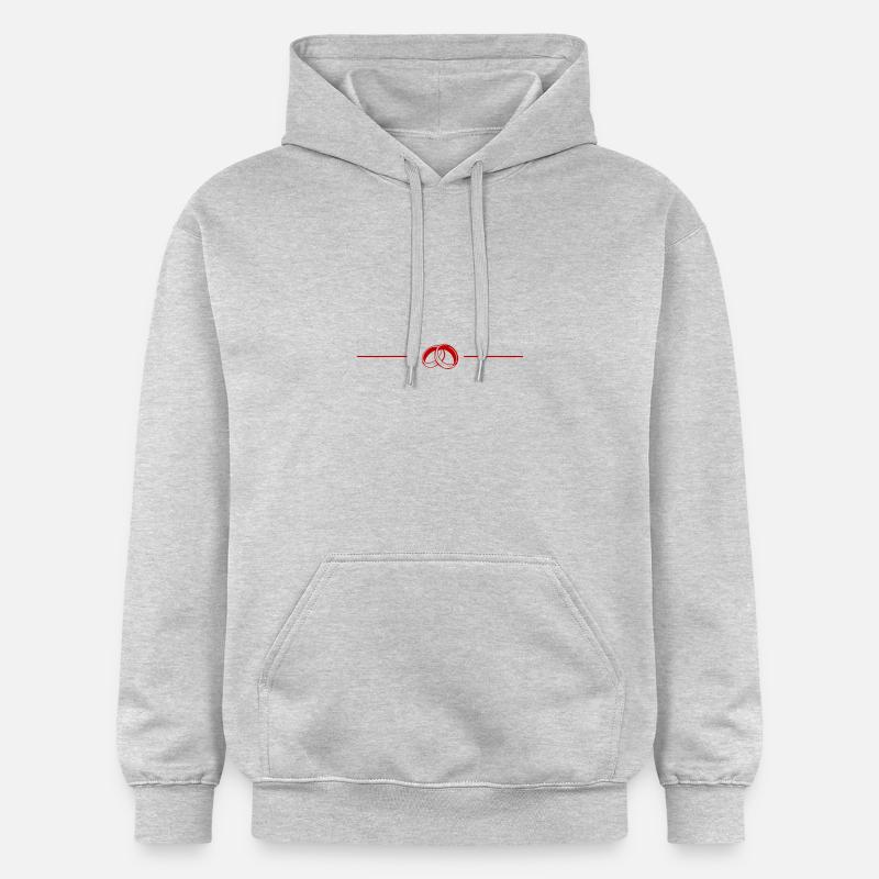Symbole des alliances - Sweat à capuche Softstyle® Gildan Unisexe - gris clair chiné