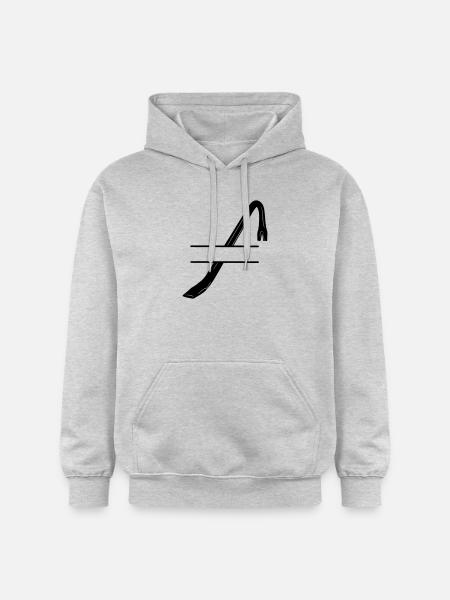Einbruchslogo Brechstange oder Brechstange - Gildan Unisex Softstyle® Midweight Hoodie - Hellgrau meliert