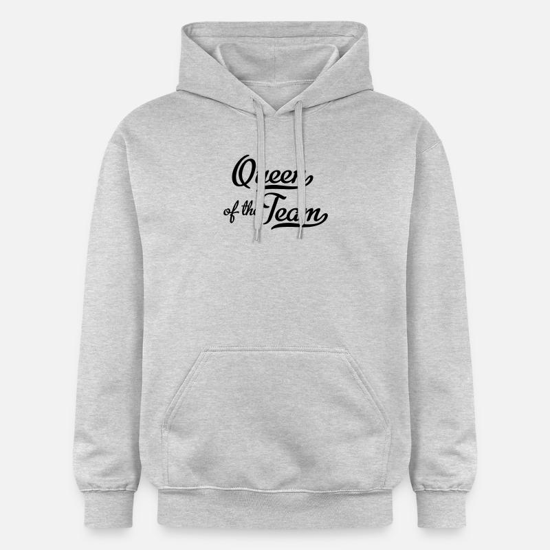Reine de l’équipe - Sweat à capuche Softstyle® Gildan Unisexe - gris clair chiné