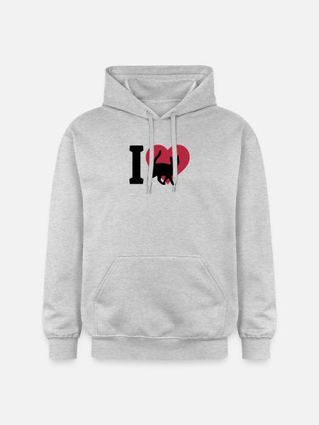 I love cats - Gildan Unisex Softstyle® Midweight Hoodie - light heather grey