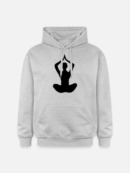 Yoga - Gildan Unisex Softstyle® Midweight Hoodie - Hellgrau meliert