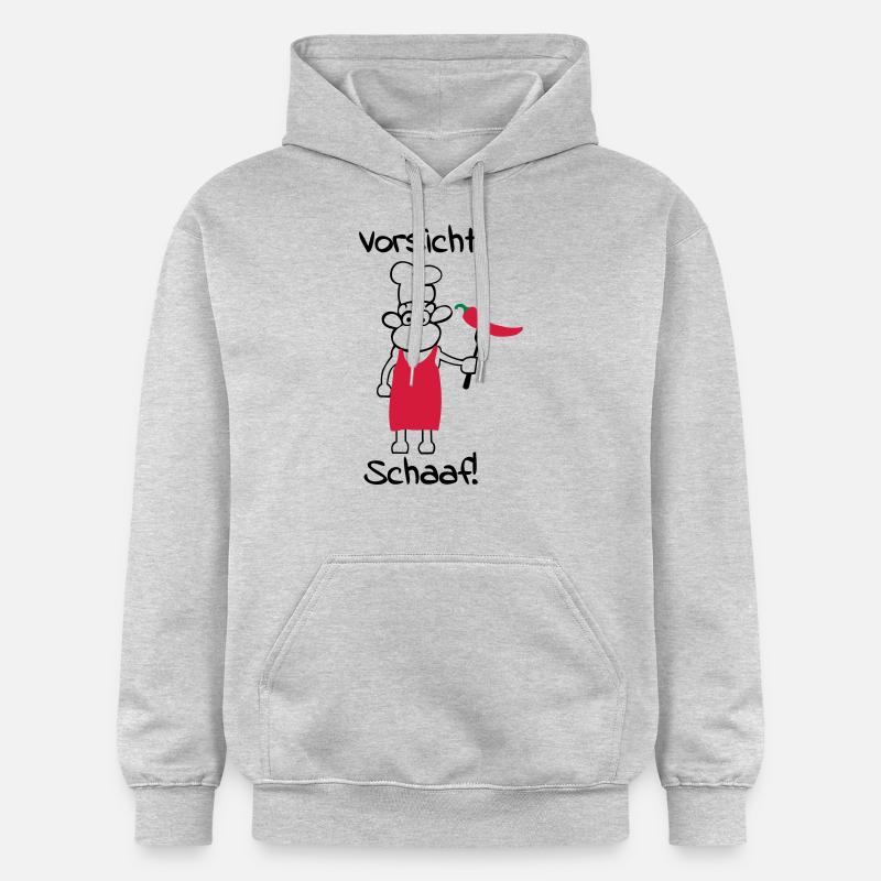 Vorsicht schaaf! - Gildan Unisex Softstyle® Midweight Hoodie - Hellgrau meliert