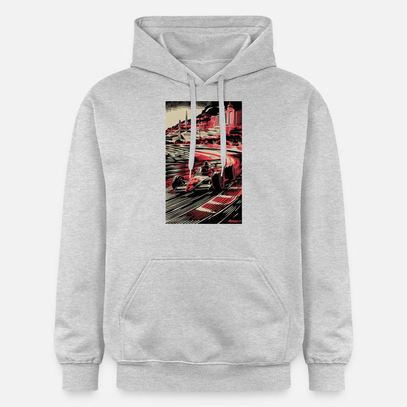 Le Nummero UNO - Sweat à capuche Softstyle® Gildan Unisexe - gris clair chiné