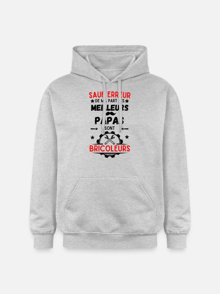 HANDWERKER BESTER PAPA - Gildan Unisex Softstyle® Midweight Hoodie - Hellgrau meliert