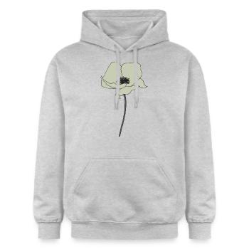 Poppy Beige - Gildan Unisex Softstyle® Midweight Hoodie - light heather grey - Front - Liana (172cm) & Jaron (178cm)