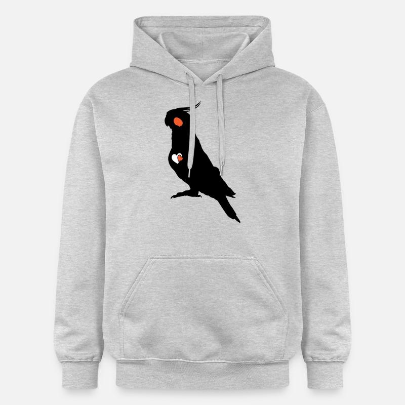 Amateur de calopsitte - Sweat à capuche Softstyle® Gildan Unisexe - gris clair chiné