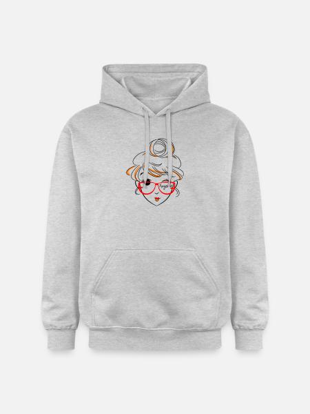 Girl, forget it - Gildan Unisex Softstyle® Midweight Hoodie - light heather grey