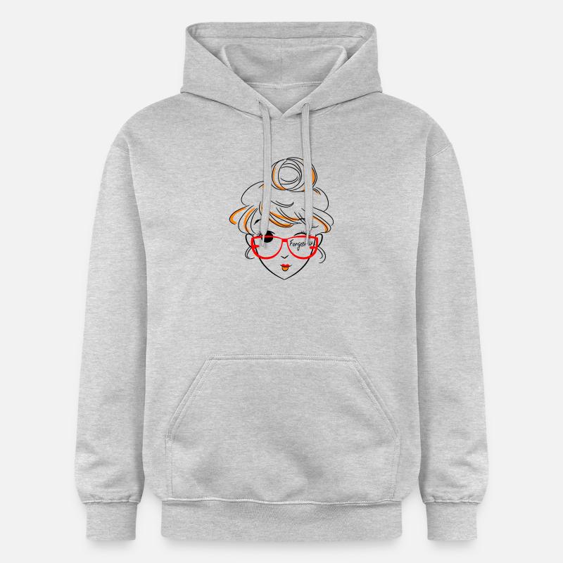 Fille, oublie ça - Sweat à capuche Softstyle® Gildan Unisexe - gris clair chiné