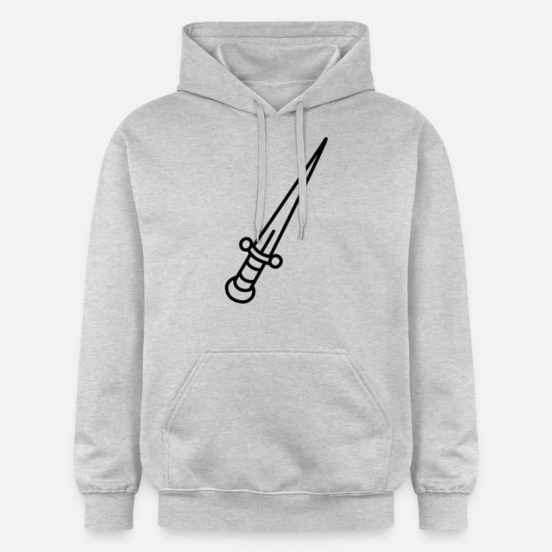 Messer - Gildan Unisex Softstyle® Midweight Hoodie - Hellgrau meliert