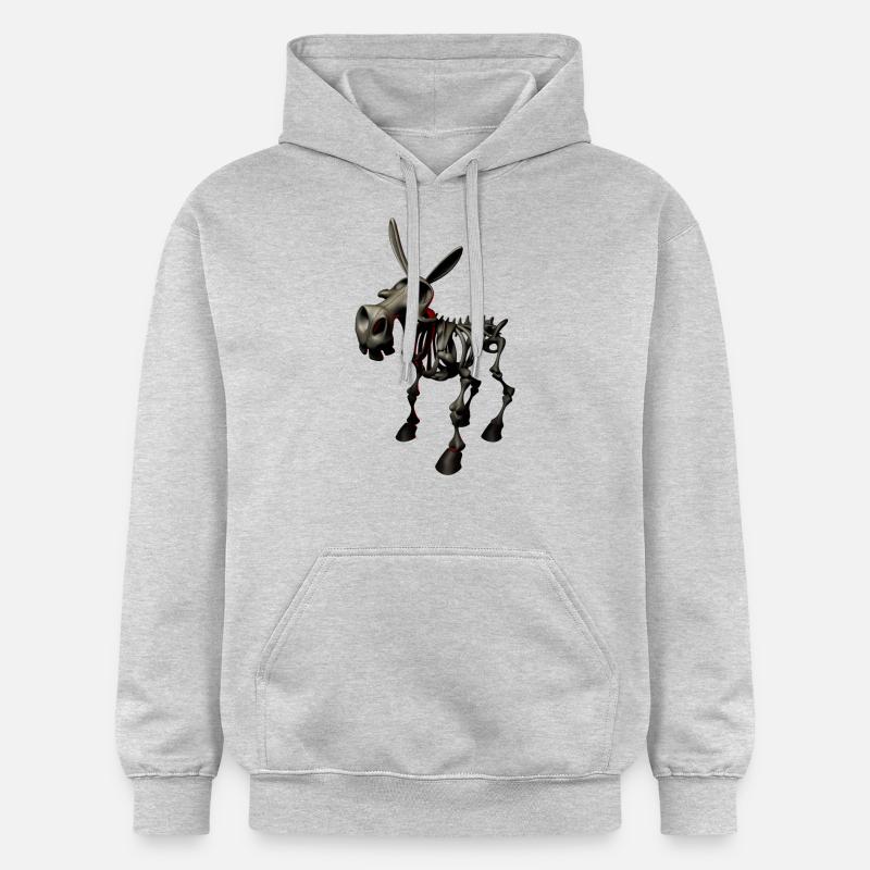 Dens âne - âne de l'enfer - Sweat à capuche Softstyle® Gildan Unisexe - gris clair chiné