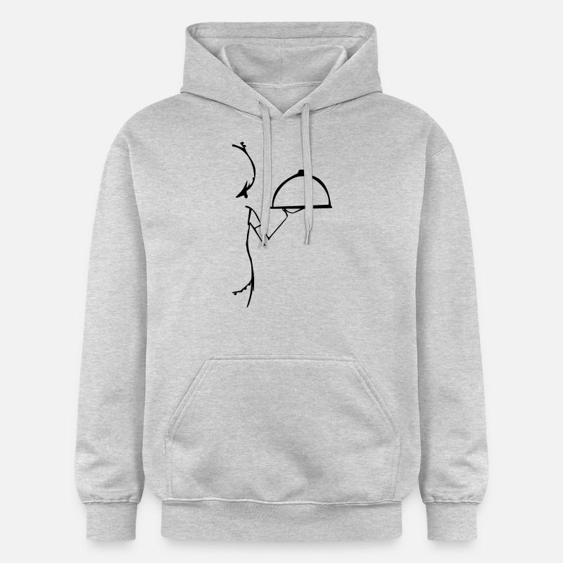 Restaurant, Crew, serveuse - Sweat à capuche Softstyle® Gildan Unisexe - gris clair chiné