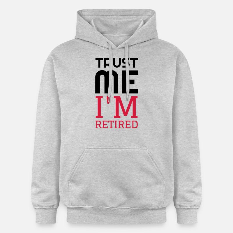 retraite / retraité / retraitée / pension - Sweat à capuche Softstyle® Gildan Unisexe - gris clair chiné