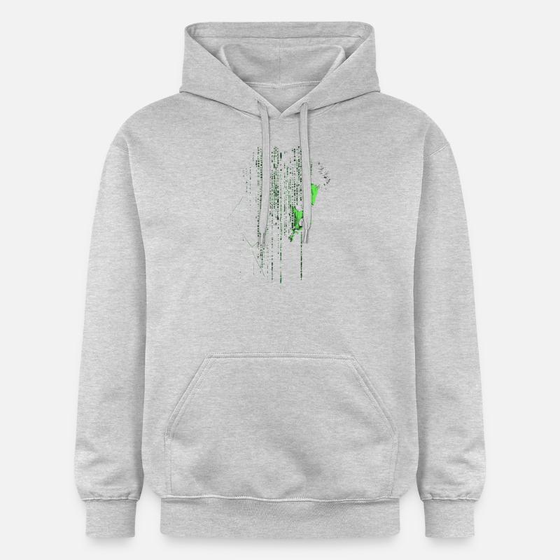 Hackerdesign, Programmierung, Hacker - Gildan Unisex Softstyle® Midweight Hoodie - Hellgrau meliert