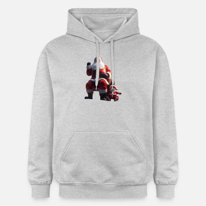 Noël 2 - Sweat à capuche Softstyle® Gildan Unisexe - gris clair chiné