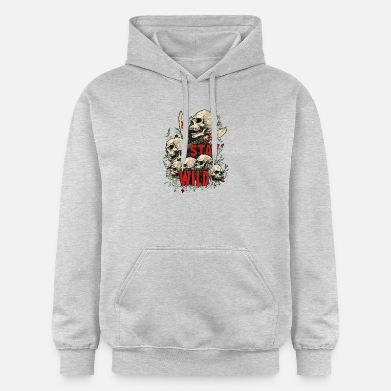Restez libre de vos activités - Sweat à capuche Softstyle® Gildan Unisexe - gris clair chiné