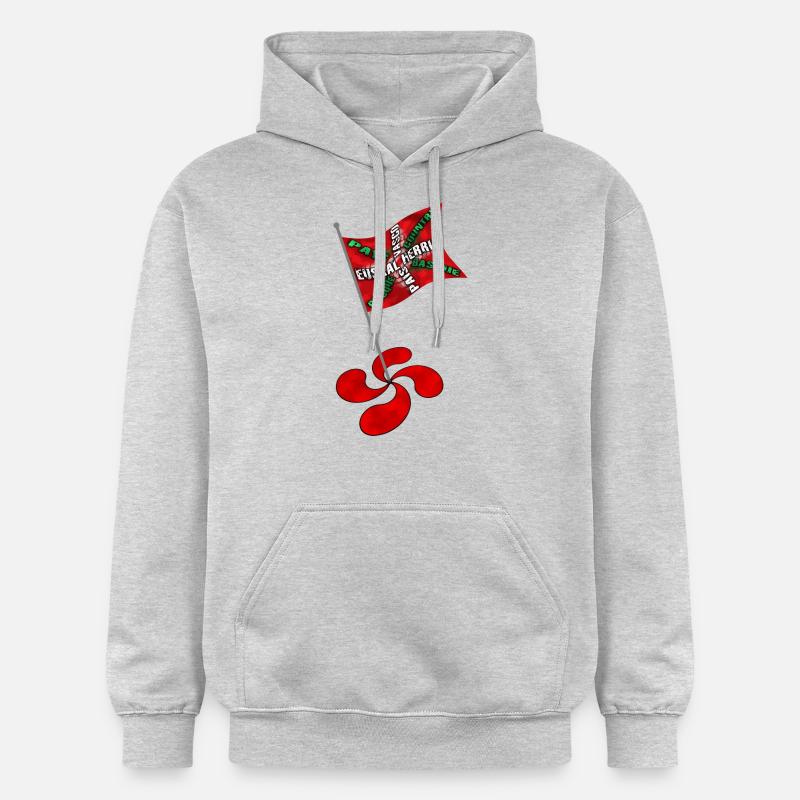 drapeau basque - Sweat à capuche Softstyle® Gildan Unisexe - gris clair chiné