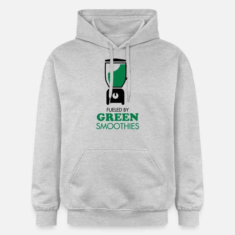 Fueled By Green Smoothies - Sweat à capuche Softstyle® Gildan Unisexe - gris clair chiné