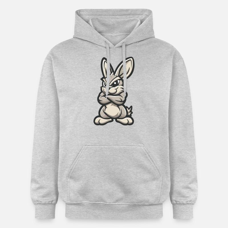 Bande dessinée Hase Rabbit - Sweat à capuche Softstyle® Gildan Unisexe - gris clair chiné