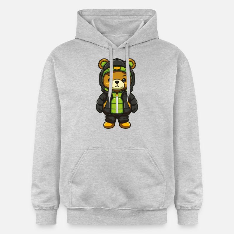 Bear Comic - Gildan Unisex Softstyle® Midweight Hoodie - light heather grey