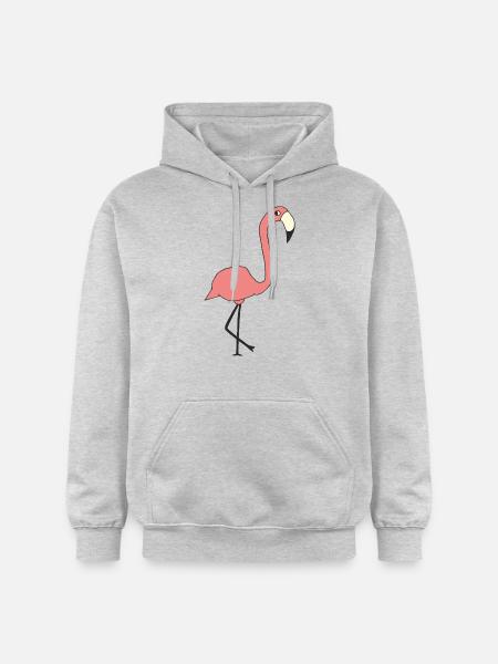 Flamant - Sweat à capuche Softstyle® Gildan Unisexe - gris clair chiné