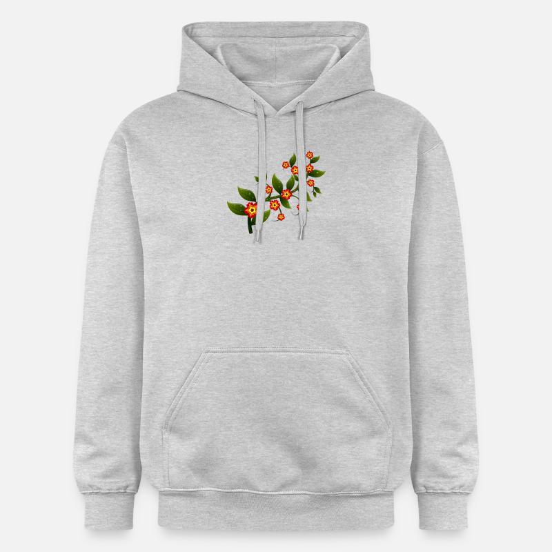 fleurs - Sweat à capuche Softstyle® Gildan Unisexe - gris clair chiné