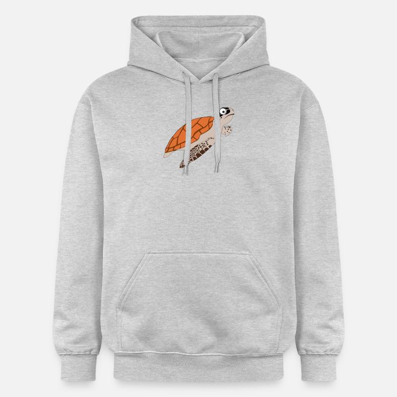 tortue - Sweat à capuche Softstyle® Gildan Unisexe - gris clair chiné