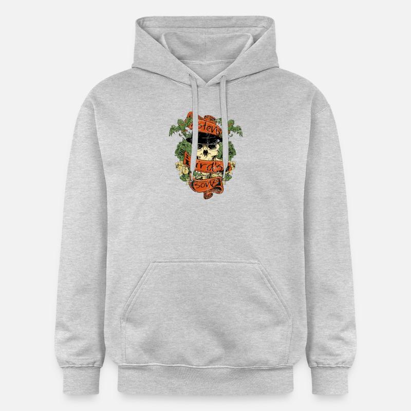 écouter les oiseaux de chanson - Sweat à capuche Softstyle® Gildan Unisexe - gris clair chiné