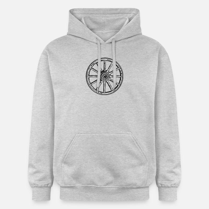 roue - Sweat à capuche Softstyle® Gildan Unisexe - gris clair chiné